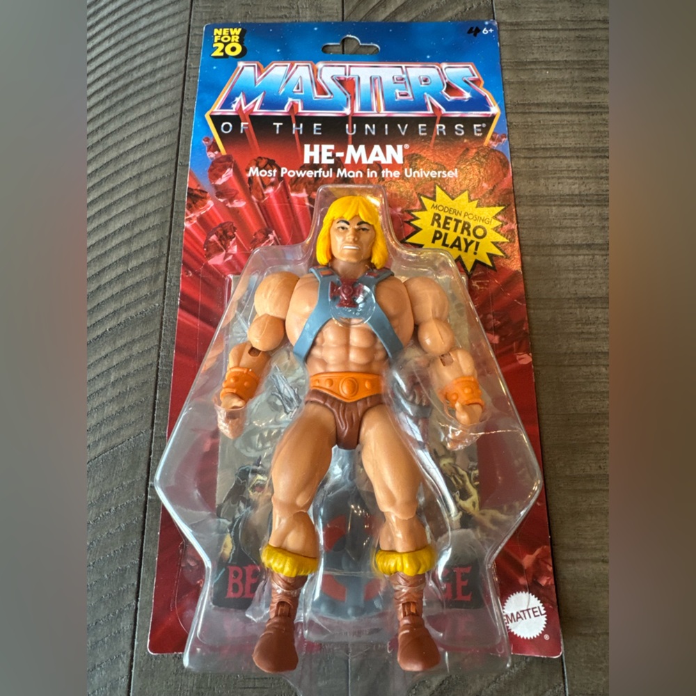 Mattel - Masters of the Universe Origins He-Man Retro Action Figure (NIB)